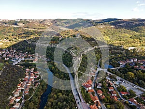 Ruins of stronghold Tsarevets, Veliko Tarnovo, Bulgaria