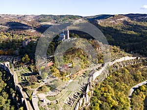 Ruins of stronghold Tsarevets, Veliko Tarnovo, Bulgaria