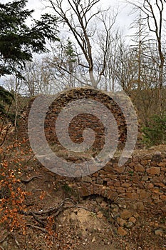 The ruins of the Strádov castle