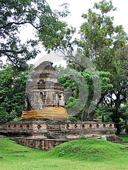 Ruins of a Stupa at Ayuttaya, Thailand