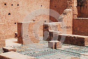 Ruins of sultan palace El Badi