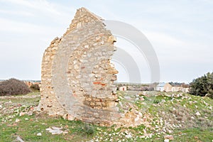 Ruins at sunset on Groenrivier farm at Nieuwoudtville