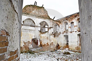 The ruins of a synagogue