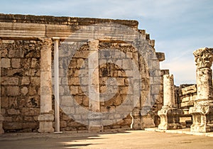 Ruins of the Synagogue from Capernaum, Israel