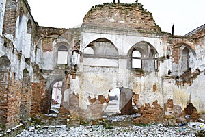 The ruins of a synagogue in Stolin