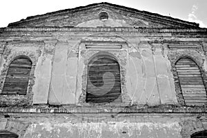The ruins of synagogue in Stolin
