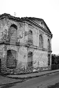 The ruins of a synagogue in Stolin.