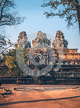 Ruins of Ta Keo temple in Angkor temple complex, Cambodia.