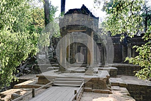 Ruins of Ta Prohm Temple, Angkor, Siem Reap, Cambodia.