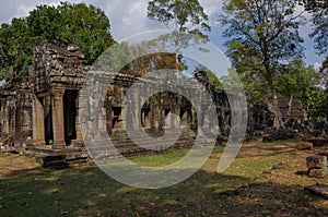 Ruins of Ta Prohm Temple at Angkor Wat in Cambodia