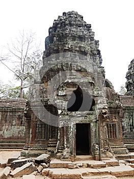 Ruins at Ta Prohm Temple, Siem Reap Province, Angkor\'s Temple Complex Site listed as World Heritage by Unesco, built in