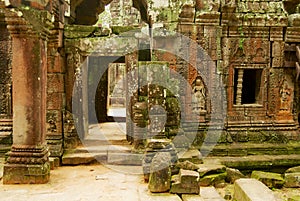 Ruins of the Ta Som temple in Siem Reap, Cambodia.