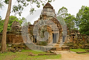 Ruins of the Ta Som temple in Siem Reap, Cambodia.