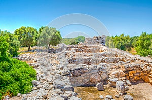 Ruins of Talayot Capocorb Vell at Mallorca, Spain photo