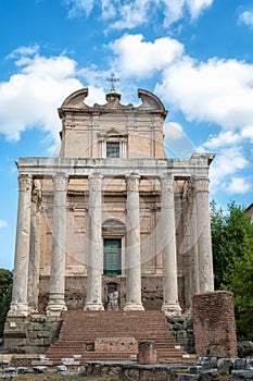 Ruins of the Temple of Antoninus and Faustina