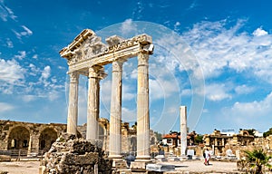 Ruins of the Temple of Apollo in Side, Turkey