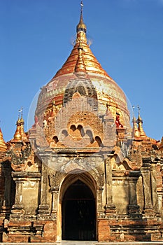 Ruins of the temple area of Bagan, Myanmar, Asia