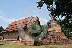 Ruins and temple of Ayutthaya Historical Park Thailand