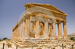 The ruins of Temple of Concordia