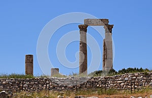 The ruins of The Temple of Hercules in Amman, Jordan