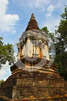 The ruins of the temple in history park, Sukhothai photo