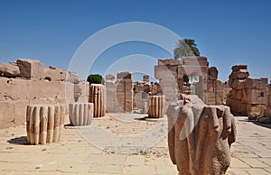 The ruins of the temple of Karnak. Luxor. Egypt.