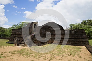 The ruins of the temple of Manik Vehera. Polonnaruwa, Sri Lanka