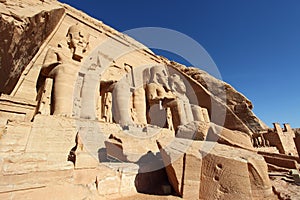 Ruins of temple in Nubia, Egypt