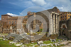 Ruins of a temple in Rome