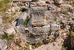 Ruins Temple of Serapis in Jerusalem