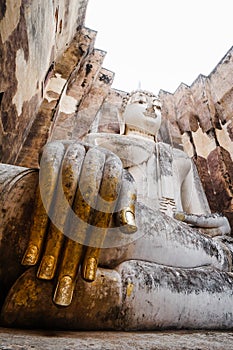 Ruins temple Sukothai historical park, Unesco world heritage, Thailand,