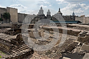 Ruins of Templo Mayor of Tenochtitlan. Mexico City photo