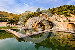 Ruins of Tiberius villa in Sperlonga, Lazio, Italy