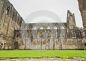 Ruins of Tintern Abbey, a former cistercian church from the 12th