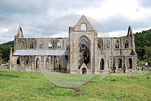 Ruins of Tintern Abbey - village of Tintern Monmouthshire - Wales photo