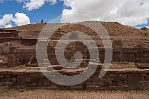 Ruins of Tiwanacu in Bolivia, La Paz