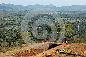 Ruins on top of Sigiriya rock