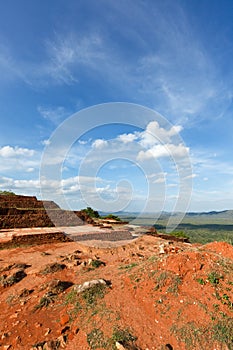 Ruins on top of Sigiriya rock