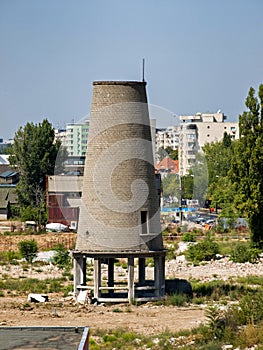 Ruins from a tower chimney