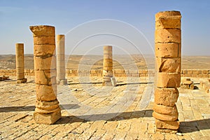 Ruins of town of Avdat in Israel.