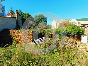 ruins in a town called Truchas, LeÃ³n, Spain photo