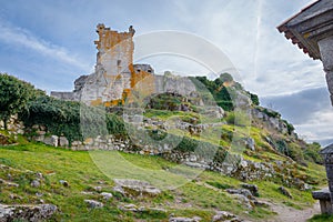 Ruins of Trevejo Castle, caceres, extremadura photo