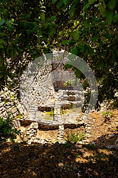 Ruins of Troy ancient city in Canakkale Turkiye