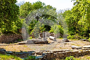 Ruins of Troy ancient city in Canakkale Turkiye photo