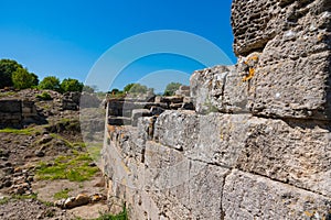 Ruins of Troy ancient city in Canakkale Turkiye photo