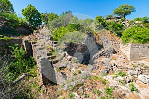 Ruins of Troy in Canakkale Turkey. photo