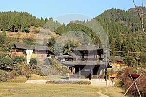 The ruins of Tujia Chieftain City in China