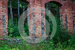 Ruins of the Tulmozersky iron smelter.