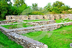 Ruins in Ulpia Traiana Augusta Dacica Sarmizegetusa photo