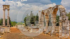 Ruins of the Umayyad Aanjar Anjar Beeka Lebanon